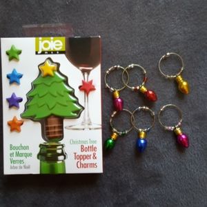 Joie Xmas Bottle Stopper & Charms